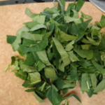 Cut Collards On Cut board