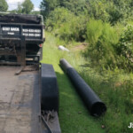 Plastic Corrugated Culvert Waiting to be Used