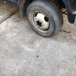 Truck with New Used Tire