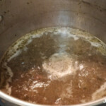 Chicken Stock at Rolling Boil