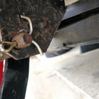 Bar attached to front brace Cotter Pin In Front Brace